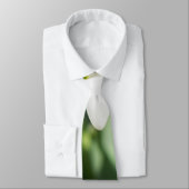 Cravate Fleurs de neige (Attaché)