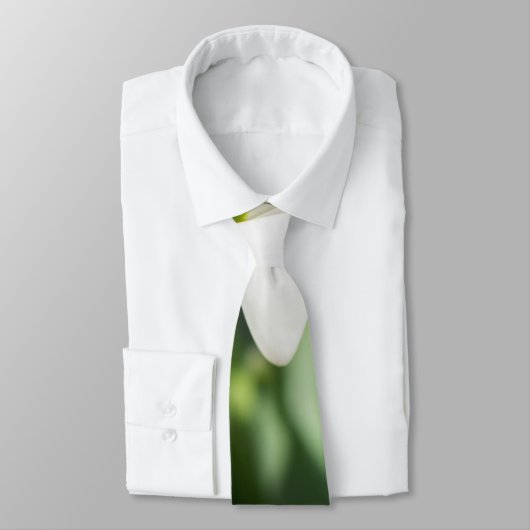 Cravate Fleurs de neige (Attaché)