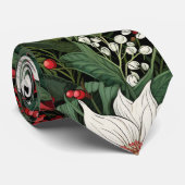 Cravate Fleurs de Noël (Roulé)