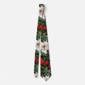 Cravate Fleurs de Noël (Dos)