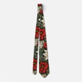 Cravate Fleurs de Noël (Dos)