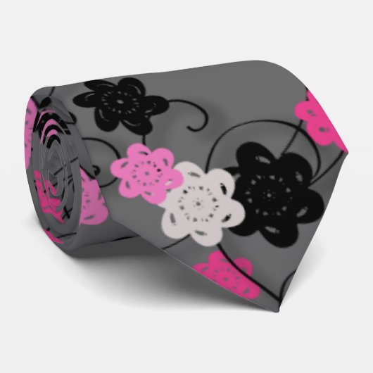 Cravate Fleurs de papier (Roulé)