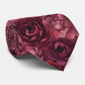 Cravate Fleurs de pivoines 3d (Roulé)