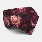 Cravate Fleurs de pivoines 3d (Roulé)