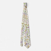 Cravate Fleurs de printemps - Alphabet Boho (Dos)