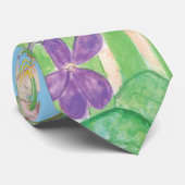Cravate Fleurs de printemps qui rayonnent la joie (Roulé)