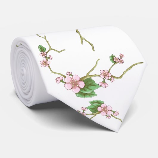 Cravate Fleurs de Sakura (Roulé)