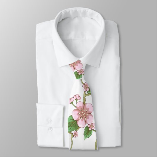 Cravate Fleurs de Sakura (Attaché)