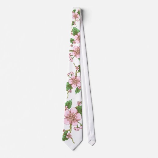 Cravate Fleurs de Sakura (Devant)