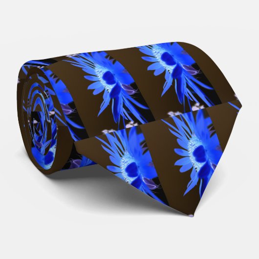 Cravate Fleurs de soleil (Roulé)