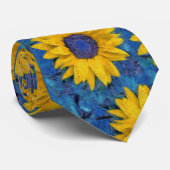 Cravate Fleurs de soleil (Roulé)