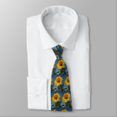 Cravate Fleurs de soleil (Attaché)