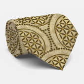 Cravate FLEURS DE VIE - Symbole de géométrie sacrée Art 2 (Roulé)