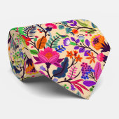 Cravate Fleurs d'illustrations florales colorées Imprimer (Roulé)