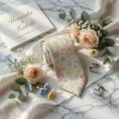 Cravate Fleurs Douces du Printemps au Pastel