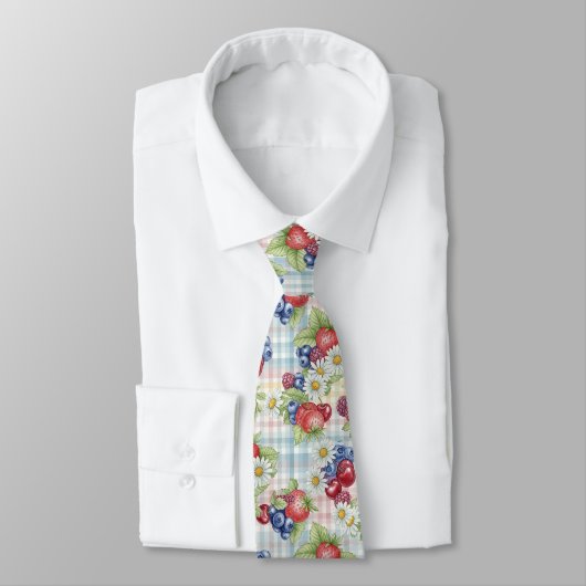 Cravate Fleurs et Fruits (Attaché)