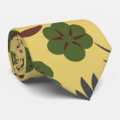 Cravate Fleurs et papillons floraux motifs sans soudure (Roulé)