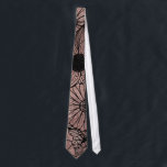 Cravate Fleurs florales et feuille roses d'or dessinant le<br><div class="desc">Floral élégant et chic les fleurs et le feuille roses d'or imprimés ce par faux embrouillent le dessin sur le noir est parfait pour la femme à la mode et élégante. Sa copie moderne et girly est grande pour beaucoup de cadeaux et d'occasions. Appréciez cette jolie et à la mode...</div>