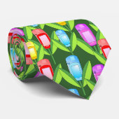 Cravate Fleurs GPS (Roulé)