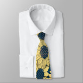 Cravate Fleurs jaunes (Attaché)