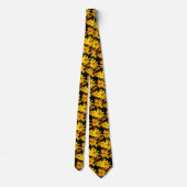 Cravate Fleurs Jaunes (Dos)