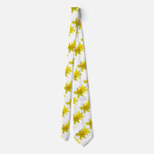 Cravate Fleurs jaunes (Dos)