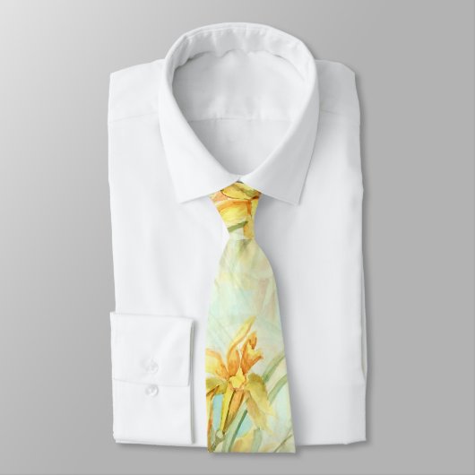 Cravate Fleurs Jaunes Sauvages (Attaché)