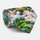 Cravate Fleurs jolies vintages Illustration Fleurs blanche (Roulé)