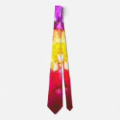 Cravate Fleurs lumineuses Abstraites (Devant)