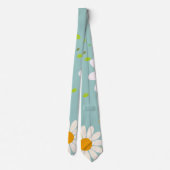 Cravate Fleurs marguerites Motif floral Fille pastel arc-e (Dos)