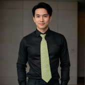 Cravate Fleurs minuscules blanches de la marine de Chartre