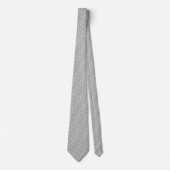 Cravate Fleurs Minuscules Gris Colombe (Devant)
