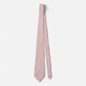 Cravate Fleurs Minuscules Rose Champagne (Devant)