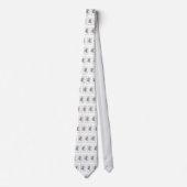 Cravate Fleurs Motif Et Croix (Devant)