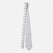 Cravate Fleurs Motif Et Croix (Dos)