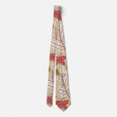 Cravate Fleurs motifs florales sans soudure, oiseaux, papi (Dos)