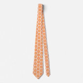 Cravate Fleurs Oranges, Motif De Fleurs, Motif Floral (Devant)