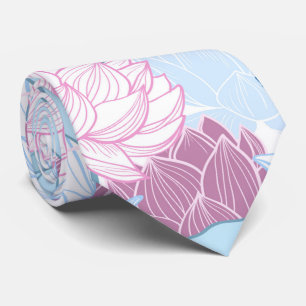 Cravate Fleurs Pastel