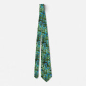 Cravate Fleurs Petit Bleu Brunnera Motif Floral (Dos)