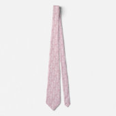Cravate Fleurs Rose Poussiéreuse (Devant)
