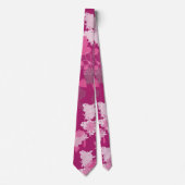 Cravate fleurs roses (Devant)