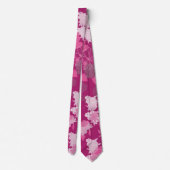 Cravate fleurs roses (Dos)