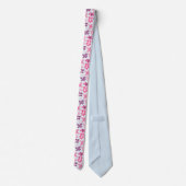 Cravate Fleurs roses mignonnes Motif Whimsical (Dos)