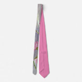 Cravate Fleurs roses sauvages (Dos)
