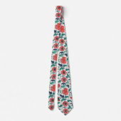 Cravate Fleurs rouges (Dos)
