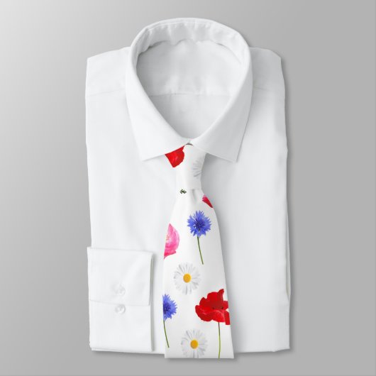 Cravate fleurs sauvages (Attaché)