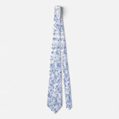 Cravate Fleurs Sauvages Bleues (Devant)