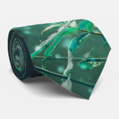 Cravate Fleurs sauvages de pêche contre Jade Star Ciel rem (Roulé)