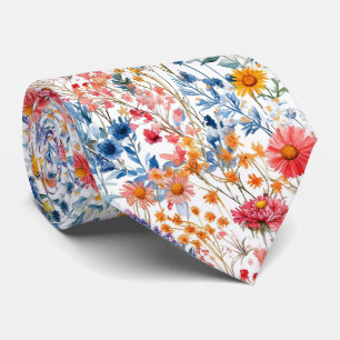 Cravate Fleurs sauvages d'été