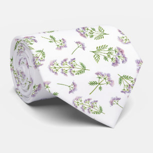 Cravate Fleurs sauvages d'été Pastel Light Purple